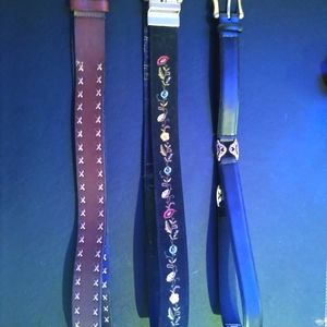 3 deifferent belts/designs